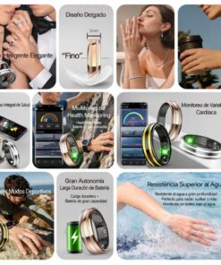 anillo inteligente salud con seguimiento del ciclo femenino