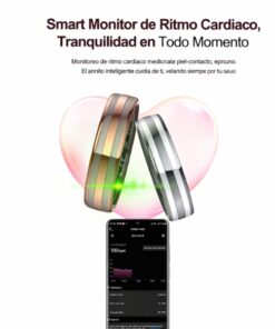 anillo inteligente salud con datos en app y control diario