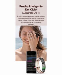 anillo inteligente salud con funciones fitness y actividad fisica