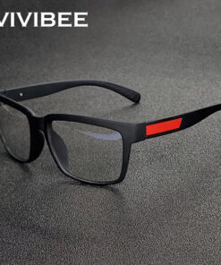 blue light glasses front view with lightweight tr90 square frame for office work and daily screen comfort by alicevital style