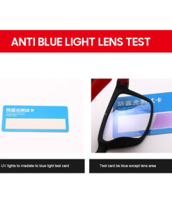 blue light glasses side angle showing lightweight tr90 square frame for computer work daily focus and easy office wear by alicevital