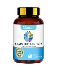 brain health supplement capsules bottle by alicevital for a clean daily focus memory and cognitive wellness routine