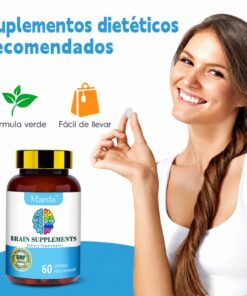 frasco de suplemento para memoria y concentración alicevital en cápsulas para enfoque diario claridad mental y bienestar cognitivo adulto en
