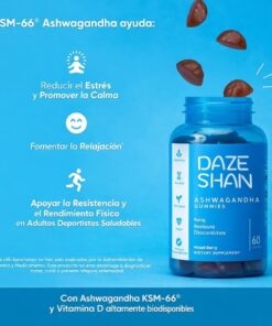 gominolas de ashwagandha para estrés y descanso con sabor frutos rojos en una presentación premium para bienestar diario alicevital