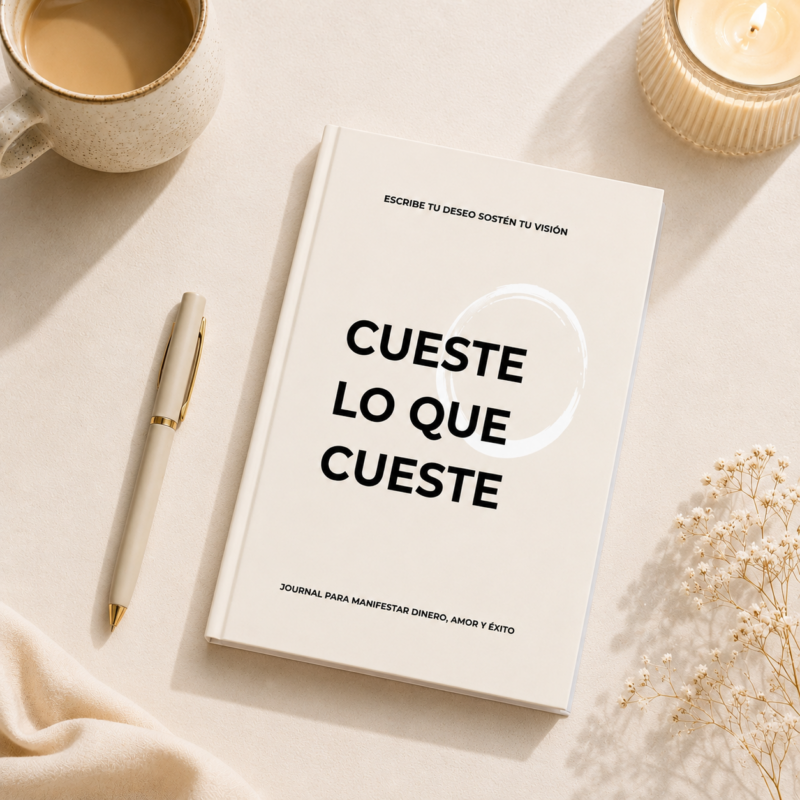 cueste lo que cueste diario de manifestación para rutina y constancia