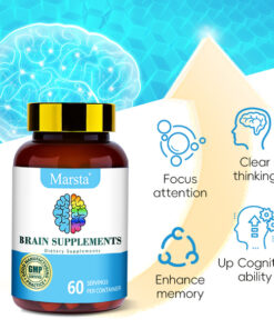 brain health supplement capsules in a clean product view for adults seeking a simple daily cognitive support routine