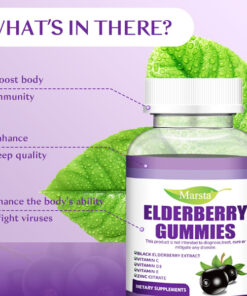 elderberry gummies daily immune support by alicevital product detail view for informed adult supplement choice for wellness routine support