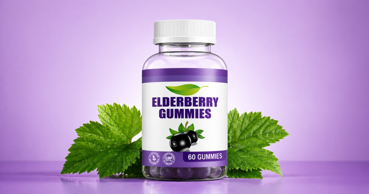 elderberry gummies para cuidado inmunitario diario alicevital con imagen de producto y enfoque en bienestar sencillo para adultos activos ya