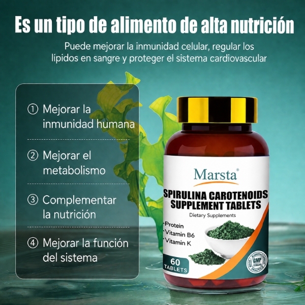 espirulina en capsulas para bienestar diario alicevital en formato portatil facil de guardar llevar y usar con constancia cada dia real util