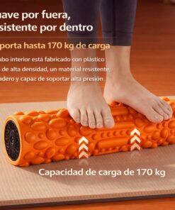 rodillo vibratorio con cinco niveles de vibración para personalizar masaje profundo movilidad y recuperación muscular diaria total ideal