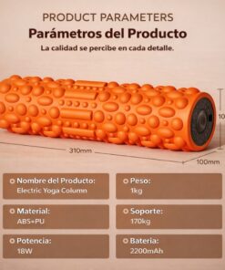 rodillo vibratorio para gimnasio y casa con masaje profundo soporte muscular y una rutina de recuperación más constante cada día ideal