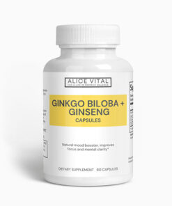 ginkgo biloba supplement for memory support focus clarity and daily brain wellness routine in capsule format from alicevital by alicevital x