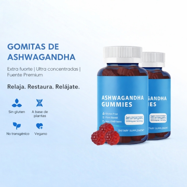 gominolas de ashwagandha para estrés y descanso con sabor frutos rojos en propuesta premium para una rutina de calma diaria alicevital