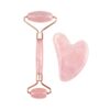 jade gua sha tool in pink for face massage skincare rituals and alicevital self-care beauty routines