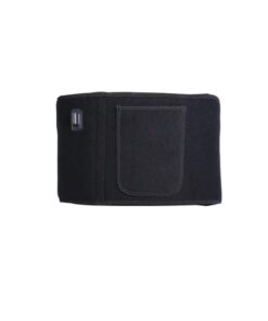 red light therapy waist belt shown with different body areas in the visual guide, emphasizing lower back comfort, flexible placement, and recovery-focused use