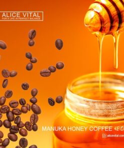 honey coffee smooth morning coffee with manuka coffee notes for calm daily brewing ritual and warm alicevital wellness routine at home daily