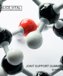joint support gummies natural formula for active movement flexibility and everyday comfort with alicevital wellness supplement bottle ritual