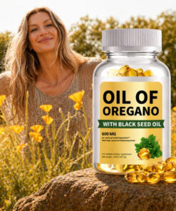 oil of oregano with black seed oil label detail by alicevital for adults seeking a clean capsule routine