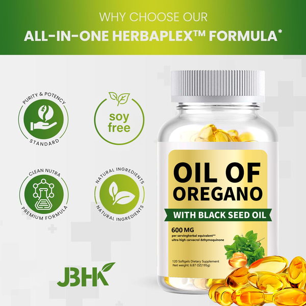 oil of oregano capsules nutrition panel by alicevital showing product details for simple daily wellness use
