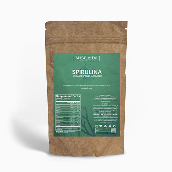 spirulina powder alicevital image for premium organic spirulina supplement green nutrition and daily wellness support routine today usa care