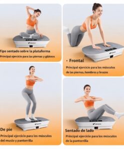 plataforma vibratoria compacta para casa con superficie estable diseño moderno y formato práctico para rutinas de bienestar y fitness diario