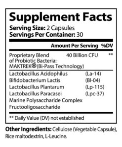 probiotic 40 billion supplement facts support with prebiotics for digestive comfort gut balance microbiome wellness and daily routine by ali