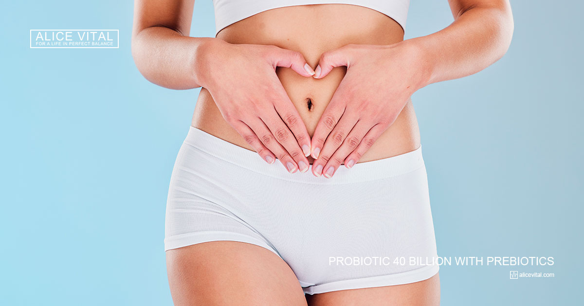 probiotic 40 billion premium gut health supplement with prebiotics for digestive comfort gut balance microbiome wellness and daily routine b