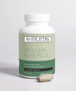 psyllium husk plus capsules for digestive regularity gut comfort soluble fiber support and daily wellness routine by alicevital everyday use
