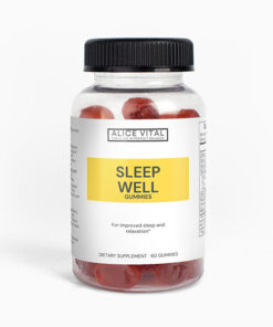 sleep well gummies for adults with passion fruit flavor melatonin passionflower and vitamin b6 for calm bedtime support alicevital