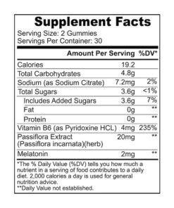 sleep well gummies side effects and responsible use guidance for adults using melatonin passionflower and vitamin b6 sleep support