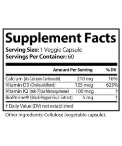 bone heart support supplement for heart wellness mineral balance vitamin d3 k2 and practical daily capsule support
