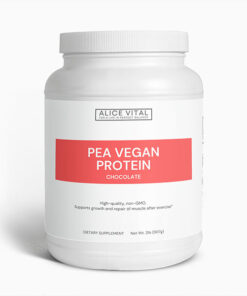 vegan pea protein chocolate plant-based protein powder for smooth daily nutrition support by alicevital