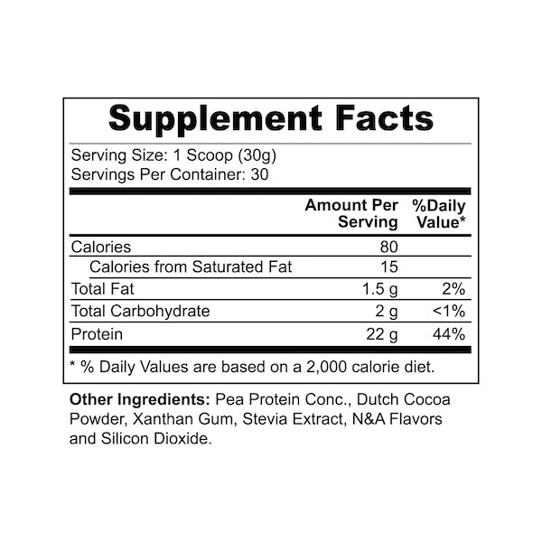 vegan pea protein chocolate post-workout plant protein powder for active routine support by alicevital