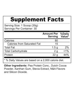 vegan pea protein chocolate post-workout plant protein powder for active routine support by alicevital