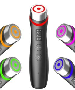 vibemicro led microcurrent facial device beauty device set with skincare cream treatment tube and box shown together as a complete facial care routine bundle daily now