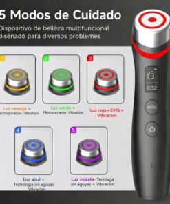 imagen 3 de dispositivo facial microcorriente led 6 en 1 con vibemicro massager