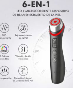 imagen 4 de dispositivo facial microcorriente led 6 en 1 con vibemicro massager