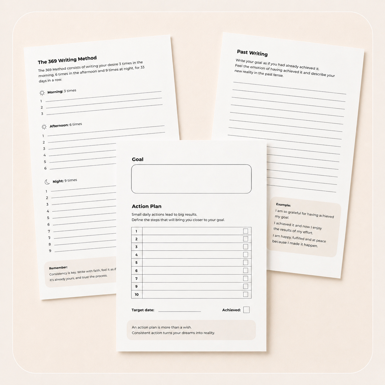 whatever it takes manifestation journal for 369 writing method and action plan