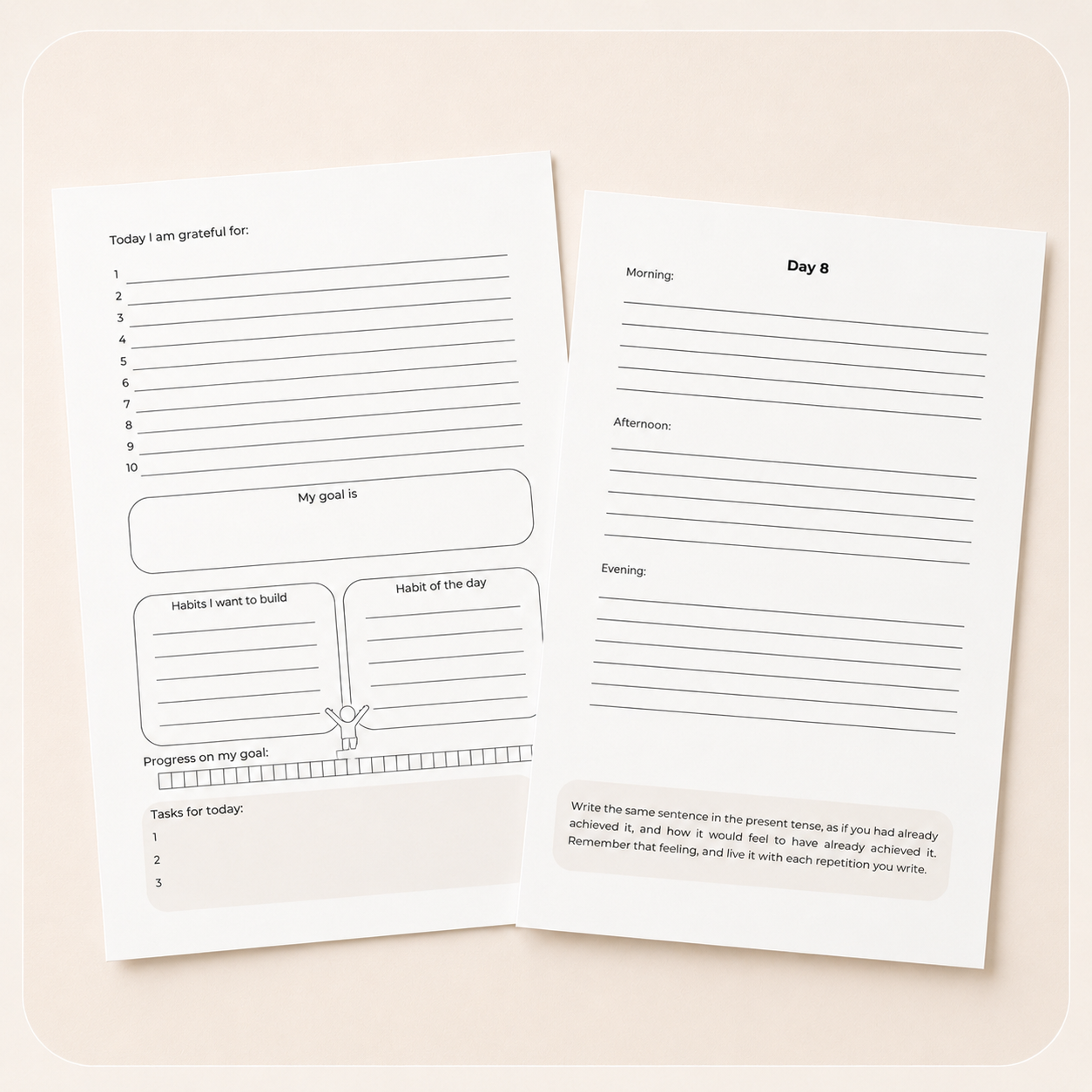 whatever it takes manifestation journal for gratitude and daily routine