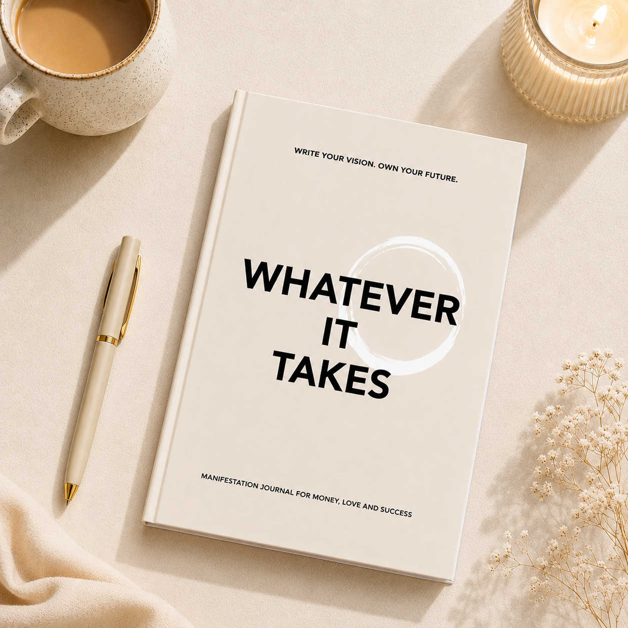 whatever it takes manifestation journal for vision and future goals